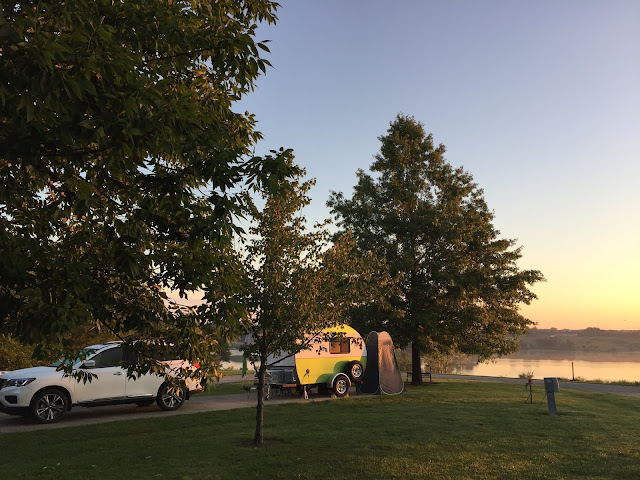 When tiny trailer and teardrop camping, it doesn't take a lot of money or equipment to enjoy a beautiful sunrise.