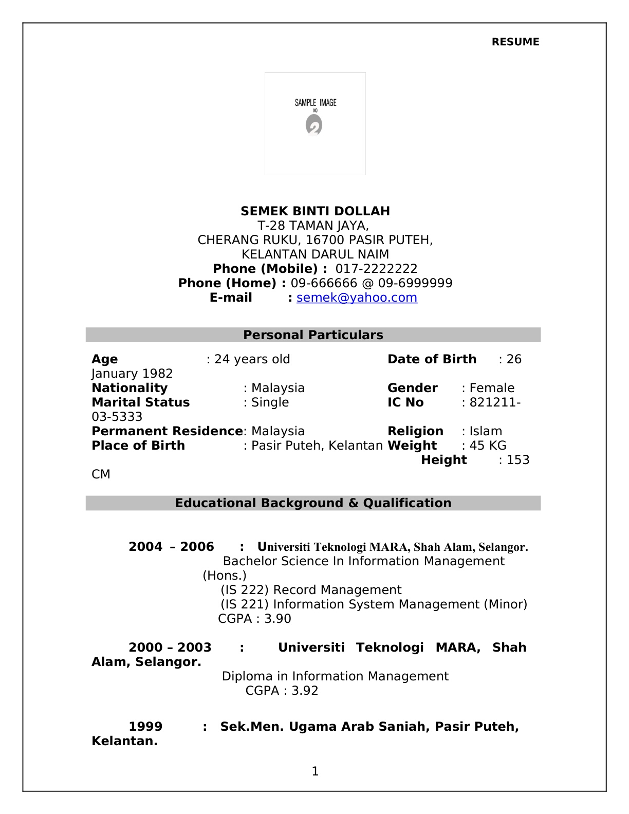 Unusual Format Resume Memohon Kerja Kerajaan Contemporary 