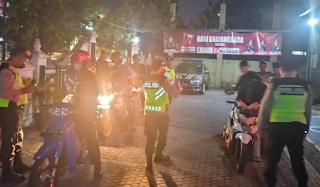 Polsek Rayon 1 Polresta Yogyakarta Gelar Razia Kendaraan Malam Hari