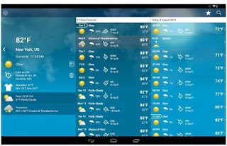 Aplikasi cuaca di android Weather XL pro