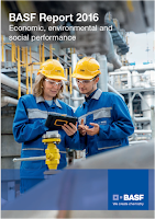 Front page of the annual 2016 report from BASF