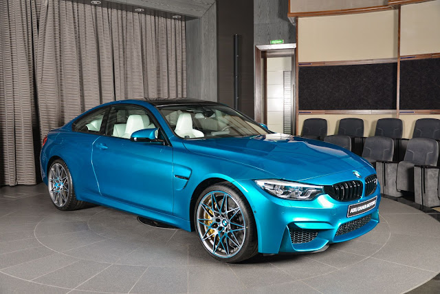 2017 BMW M4 Competition Pack in Atlantis Blue - #BMW #M4 #Competition #tuning
