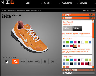 Create   Nike Shoe on Nike Id  Costomers Can Customize Their Shoes