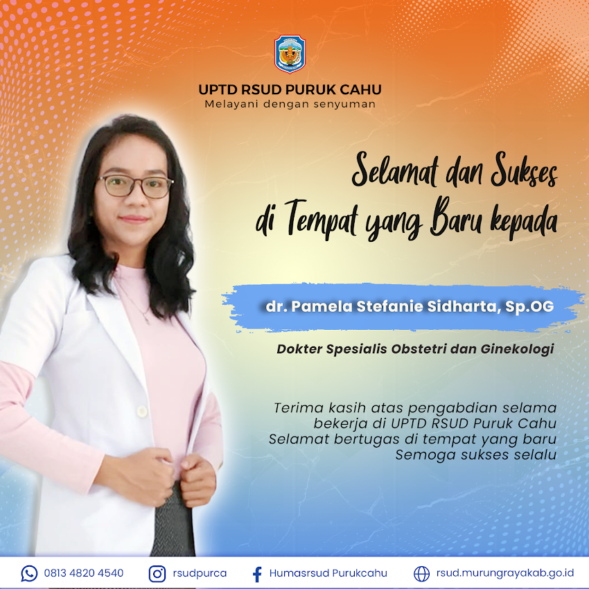 Selamat dan Sukses kepada dr. Pamela Stefanie Sidharta, Sp.OG