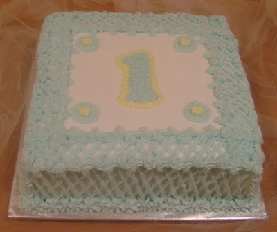 1st Birthday Cake Boy. A 1st birthday cake for a baby