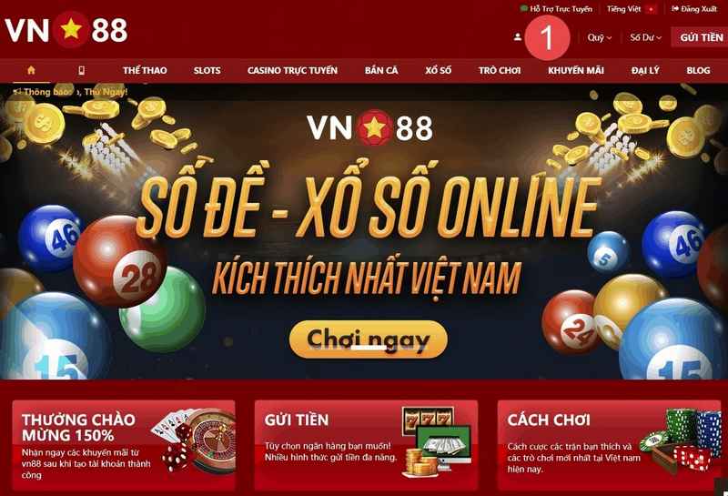 Xổ số trực tuyến casino VN88 - trò chơi được yêu thích nhất
