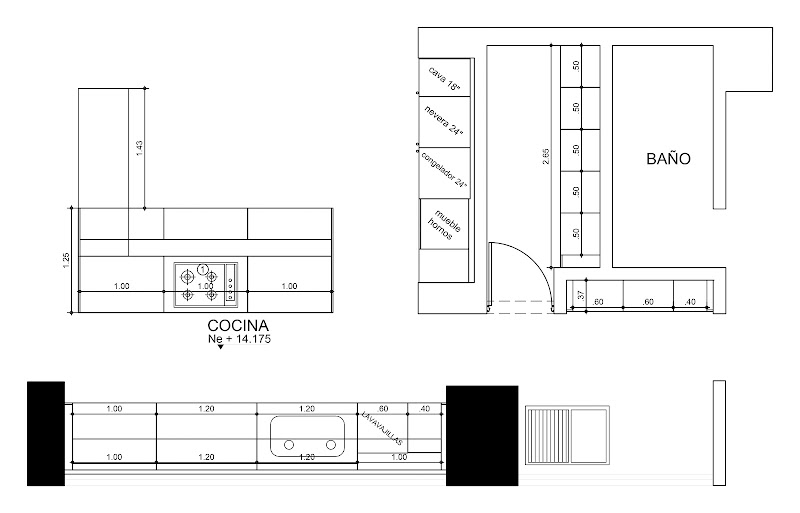 Cocina abierta e integrada en la zona pública de la casa - Schaller + Cocina Santos