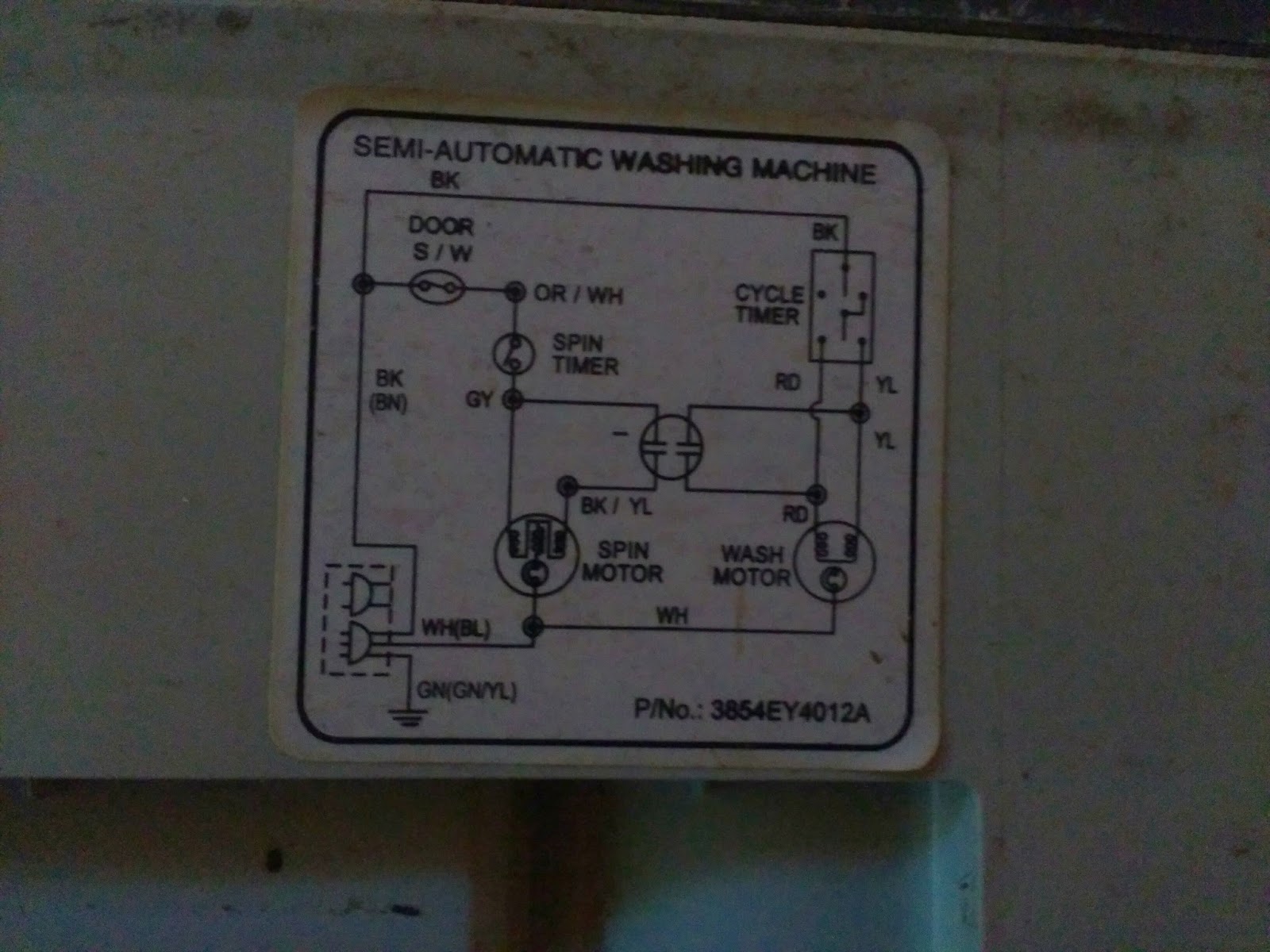  SKEMA  DIAGRAM NESIN CUCI  LG WP600N WP 602N