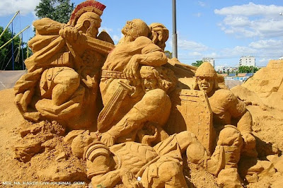 Cool Roman Empire Sand Sculpture Art Seen On coolpicturesgallery.blogspot.com