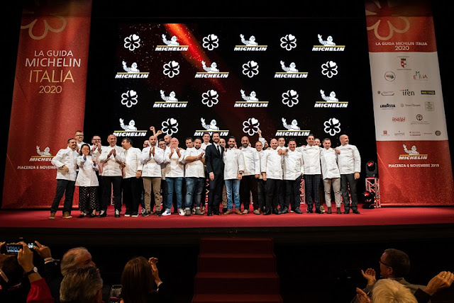 Premiazione della Guida Michelin al teatro di Piacenza