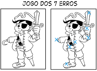 Jogo dos 7 erros - Marcinha PIRATA DA PERNA DE PAU resposta png