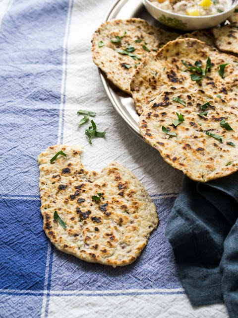 Coconut Roti. Fast Indian pan loaves - perfect for soups, salads or barbecues. And of course fantastic with curries, raitas & Co