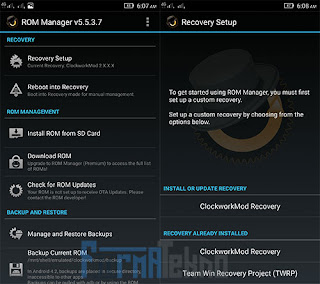 4 Cara install CWM / TWRP Recovery Semua Android Tanpa PC