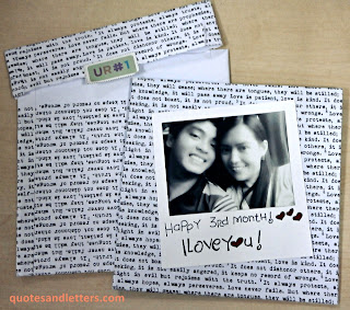 3rd monthsary letter