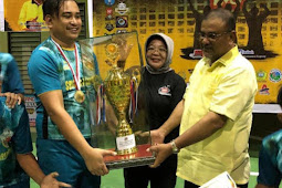 Tim Srigala Karimun FC Binaan Satreskrim Polres Karimun Juara I Open Tournamen Futsal KMG Cup ke I