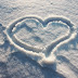 Heart in Snow Ice Wallpaper