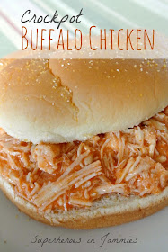 3 Ingredient Crockpot Buffalo Chicken