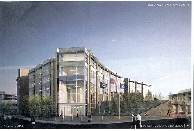 Proposed Senate Legislative Office Buiding (architect's rendering)