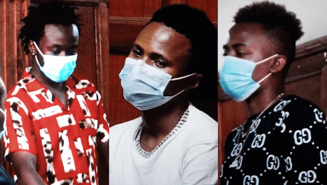 Weezdom, Bahati and Peter Blessing in Court