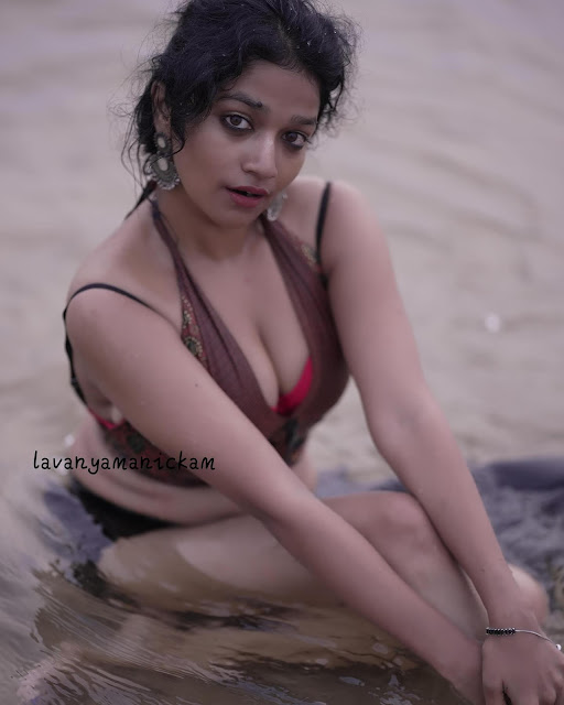 Lavanya Manickam captivating in her latest hot image gallery.