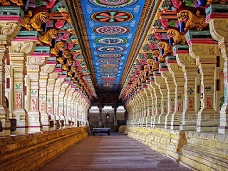 temple longest corridor, Ramanathaswamy temple