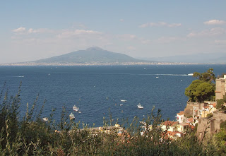 Vesuvius seen from Sorrento across the Bay of Naples