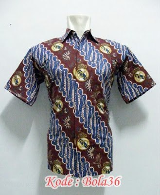 kemeja batik real madrid