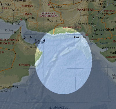 Cyclone in Arabian Sea