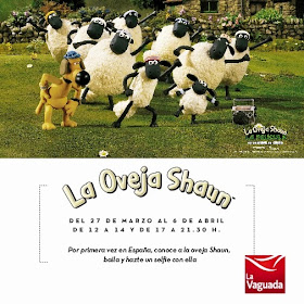 'Shaun the sheep the experience' en La Vaguada, del 27 de marzo al 6 de abril 2015
