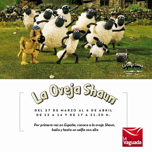 'Shaun the sheep the experience' en La Vaguada, del 27 de marzo al 6 de abril 2015