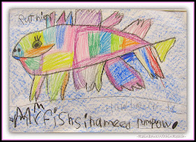 Student Ocean Fish Drawings {Ocean RoundUP of Inspiration at RainbowsWithinReach}