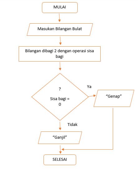 Unduh 5200 Koleksi Gambar Flowchart Bilangan Ganjil Dan Genap  