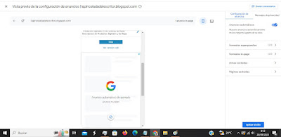 Blogger, insercion de Anuncios  con Google Adsense de TitoJuan