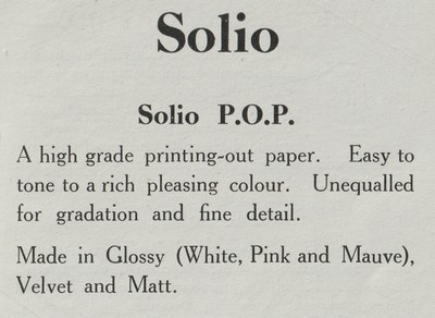 Kodak Solio Paper