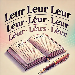 Exemple d'utilisation des homophones grammaticaux leur et leurs dans un contexte éducatif