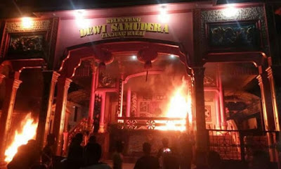 Vihara yang Dibakar Massa Di Tanjungbalai