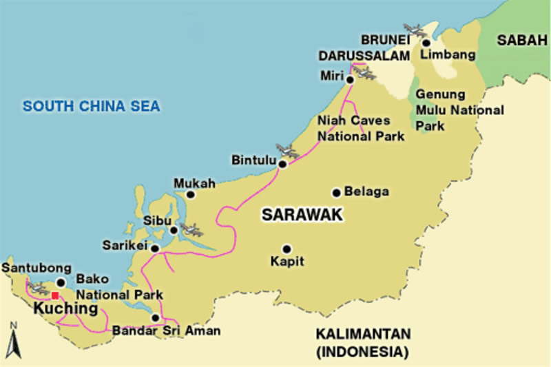  born o  carte  de malaisie  Voyages Cartes 