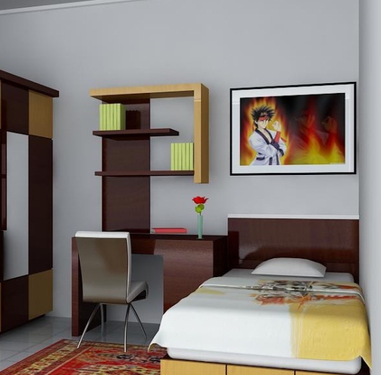 Desain Kamar Tidur Anak Laki­ - Laki Ukuran 3x3