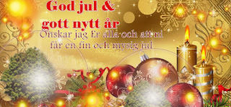 God jul och gott nytt år önskar vi 