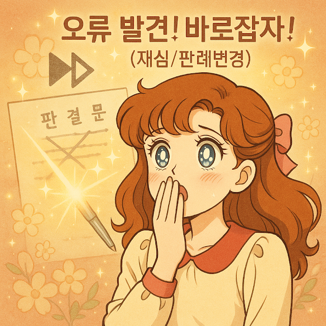오류 발견! 바로잡자! (재심/판례변경)