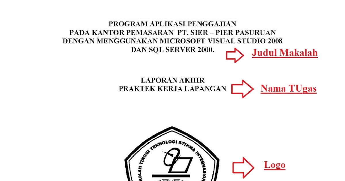 COntoh Pembuatan Cover dan Sampul Makalah Terbaru - Bisnis 