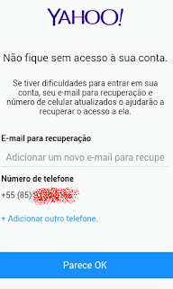 Como recuperar senha Yahoo