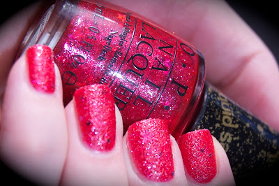 Swatch of OPI The Impossible, Liquid Sand, Mariah Carey collection,bilder, nail polish, blogg nagellack