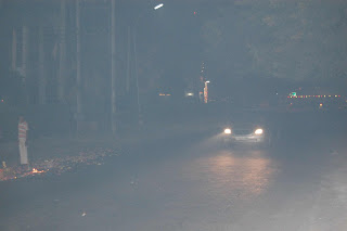 Pollution on Diwali night