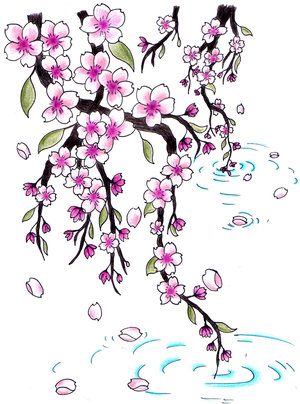 cherry blossom flower tattoo meaning. wallpaper cherry blossom