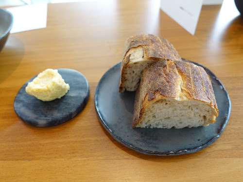 GOMA Restaurant at Gallery of Modern Art, Brisbane (Casual fine-dining hatted restaurant) - Rosemary sourdough, cultured honey and miso butter