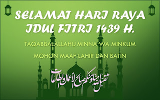 kartu ucapan selamat hari raya idul fitri 1439 h