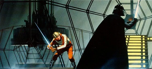 vader fights luke concept art