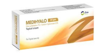 Medihyalo كريم ميدهيالو,تركيبة كريم ميدي هيالو,Silver Sulfadiazine + Sodium hyaluronate ,سلفادازين الفضة كريم+هيالورونات الصوديوم, يستخدم هذا الدواء لحماية تقرحات الجلد ، والحروق ، أو الجروح من التهيج ,منع وعلاج التهابات الجرح في المرضى الذين يعانون من حروق خطيرة,كيفية استخدام سلفاديازين كريم,جرعات كريم ميدي هيالو,إستخدامات كريم ميدي هيالو,الأعراض الجانبية كريم ميدي هيالو,الحمل والرضاعة كريم ميدي هيالو,التفاعلات الدوائية كريم ميدي هيالو,فارما كيوت,دليل الأدوية المصري