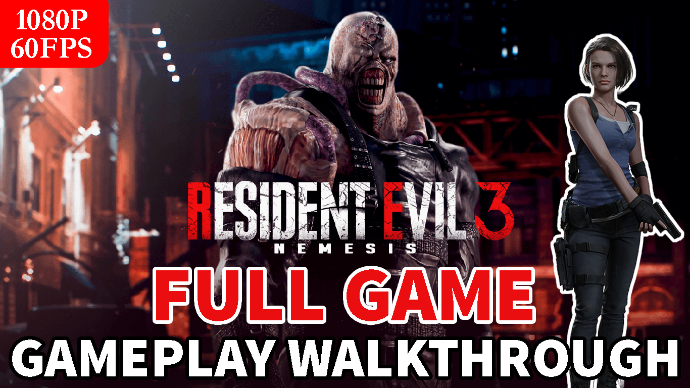 RESIDENT EVIL 3 REMAKE Gameplay Walkthrough - FULL GAME [1080p HD 60FPS]